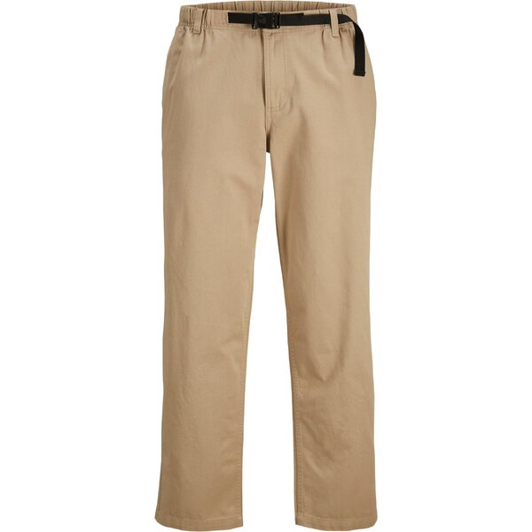 JACK & JONES Nohavice BILL tmavobéžová / čierna / biela 44043979