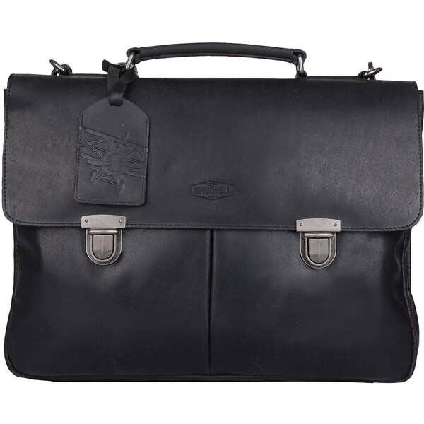 Pánska kožená aktovka Sparwell Monaco - čierna 44072167