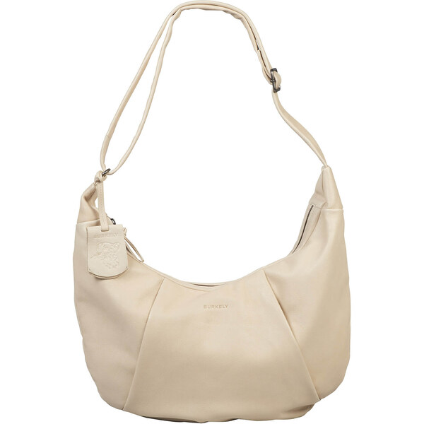 Dámska kožená kabelka cez rameno Burkely Amalea - krémová 44083356
