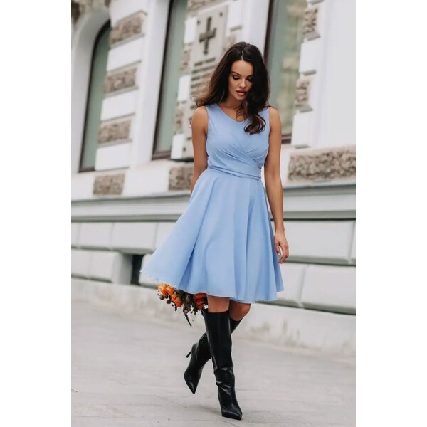 Glara Krátke koktejlové šaty jednofarebné 44095648