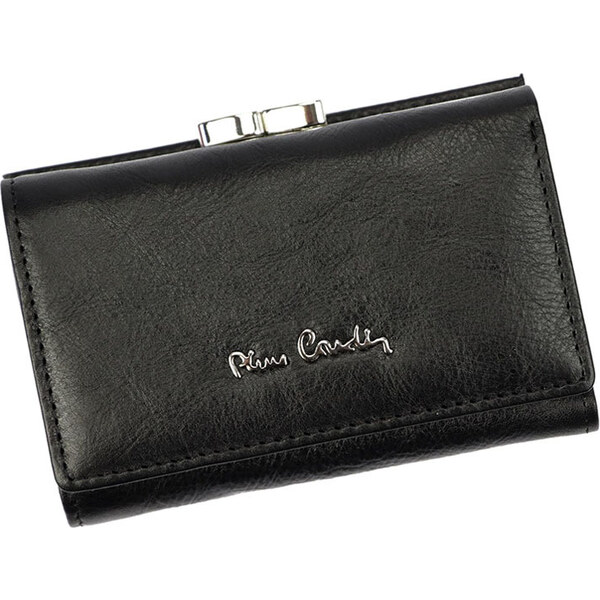 Dámska malá čierna kožená peňaženka Pierre Cardin 06-117 44105283