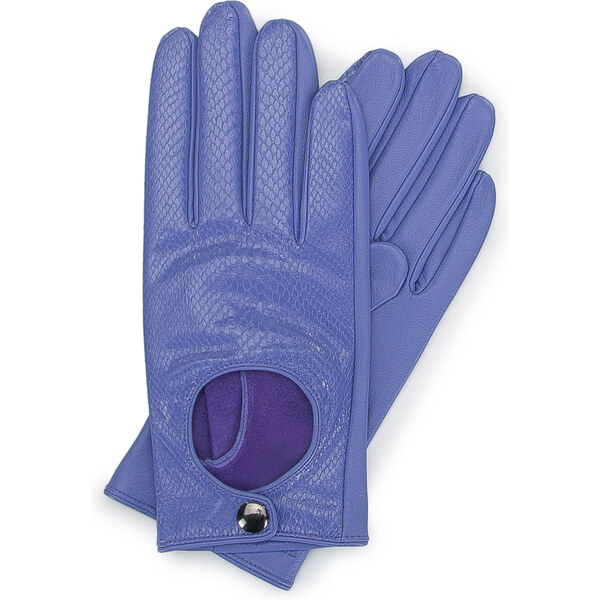 Wittchen Fialové kožené rukavice z pravej kože 36848941