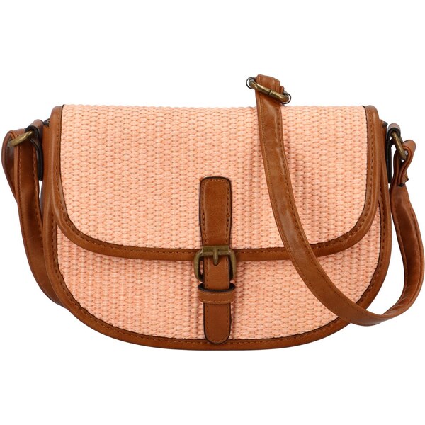 Dámska crossbody kabelka lososovo oranžová - Firenze Drumy oranžová 44693819