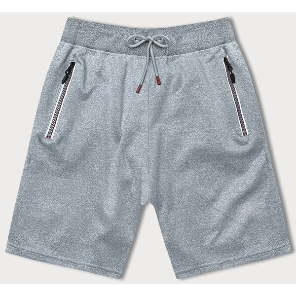 J.STYLE Svetlosivé pánske športové kraťasy (8K298-2) 44212679
