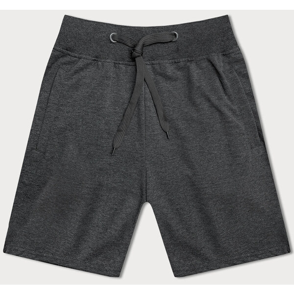 J.STYLE Tmavosivé bavlnené pánske kraťasy (YW01046-A2) 44212706