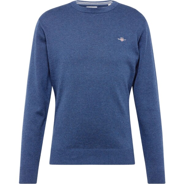 GANT Sveter Classic modrá melírovaná / svetlosivá / čerešňová / 44169822