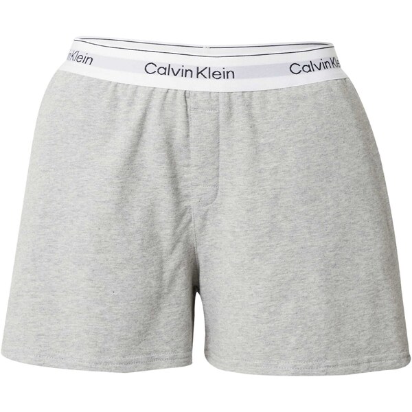 Calvin Klein Underwear Pyžamové nohavice sivá melírovaná / čierna / 66833895