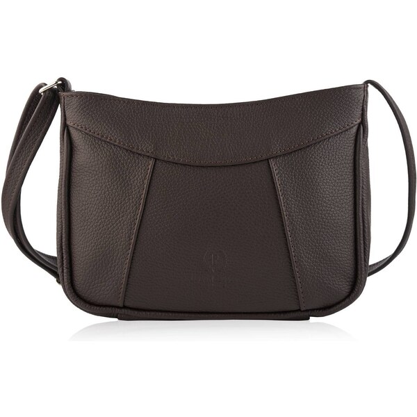 PAOLO PERUZZI Malá dámska kožená kabelka | hnedá Z-54-BR 44054680