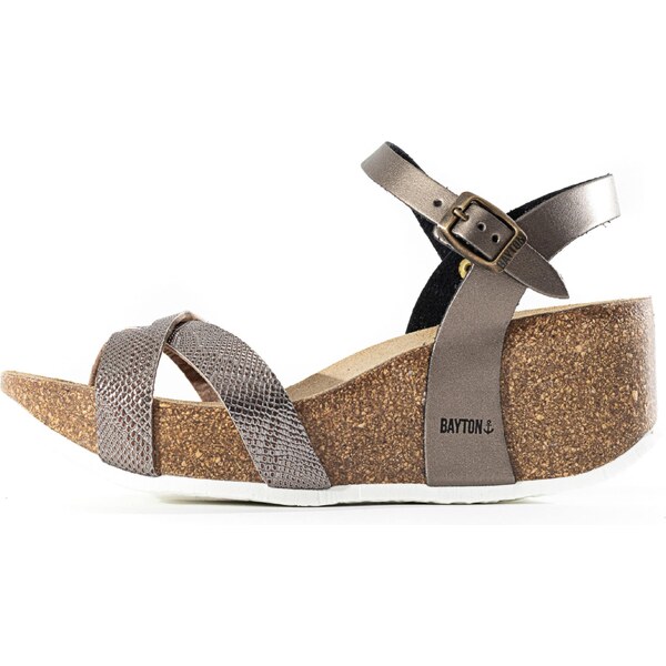 Bayton Remienkové sandále Venus tmavosivá / čierna 54247482