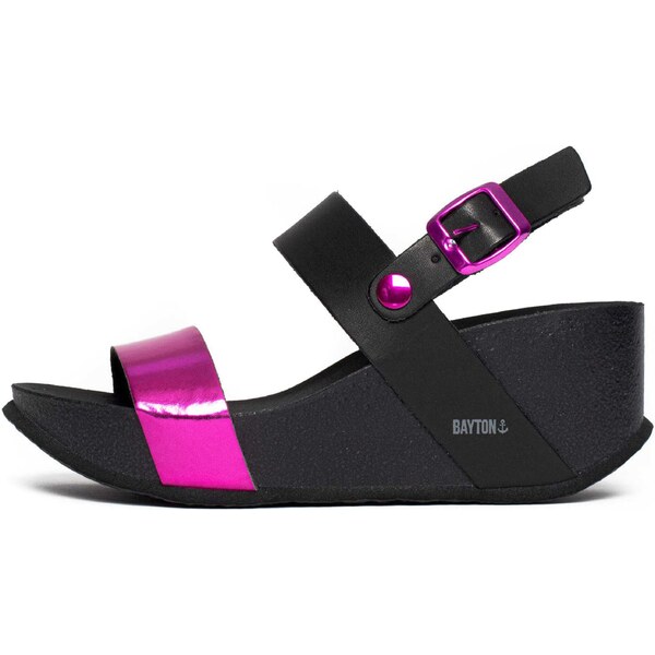 Bayton Sandále Selene fuksia / čierna 63143932