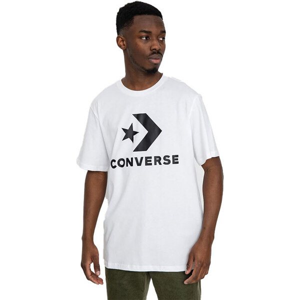 Converse Standard Fit Large Logo Star Chevron Tee - Pánske - Tričko 66357328