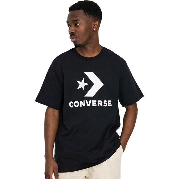 Converse Standard Fit Large Logo Star Chevron Tee - Pánske - Tričko 66357329