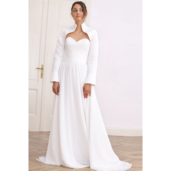 Glara Matné bolerko s dlhým rukávom 52696597