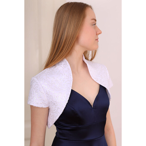 Glara Bolerko s flitrami cez plesové šaty 58270813