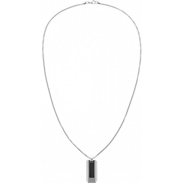 Tommy Hilfiger Elegantný oceľový náhrdelník s vojenskou známkou 66579216