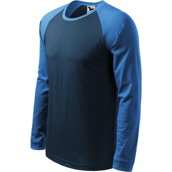 Malfini pánske tričko Street LS M MLI-13002 navy blue - Malfini 44344519