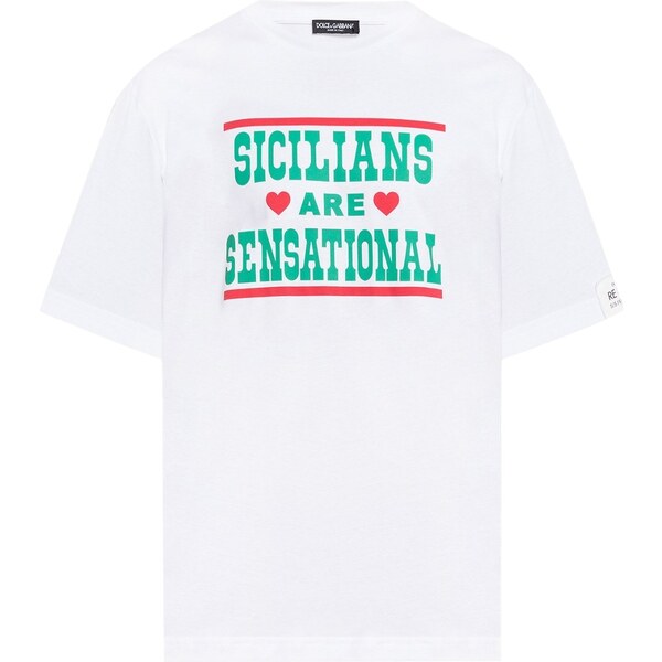 DOLCE & GABBANA Sicilians White tričko 44327636