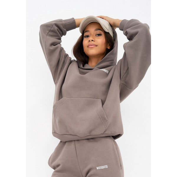 Mosquito Dámska tepláková mikina s kapucňou Pure Simply Taupe mocca, 45049993
