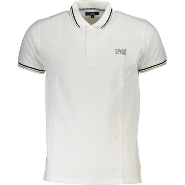 Biele pánske polo tričko Cavalli Class 64708425