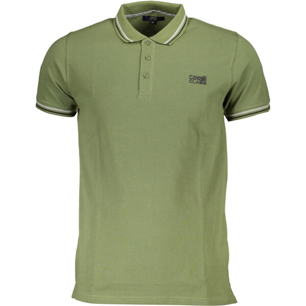 Zelené pánske polo tričko Cavalli Class 64708901