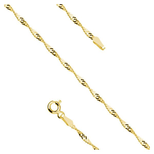 Olivie Stříbrný 55cm řetízek SINGAPUR GOLD 9583 65048854