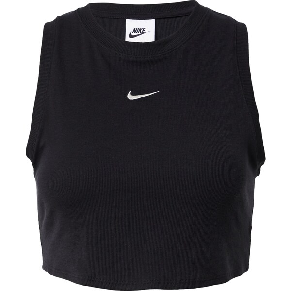 NIKE Funkčné tričko Essential čierna / biela 44705191