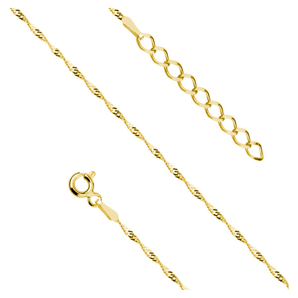 Olivie Strieborná retiazka na nohu SINGAPUR GOLD 7544 44406400