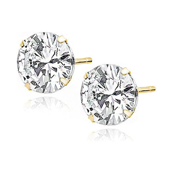 Olivie Strieborné náušnice 10mm GOLD 7546 44406402