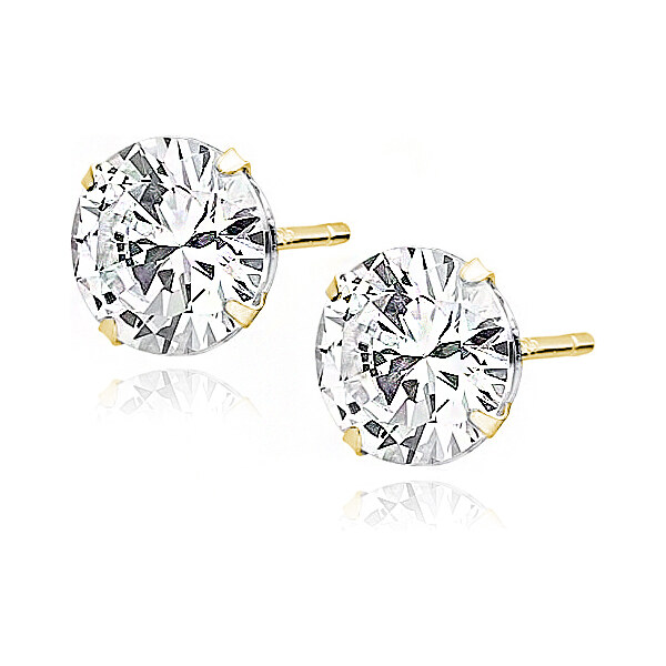 Olivie Strieborné náušnice 8mm GOLD 7547 44406403