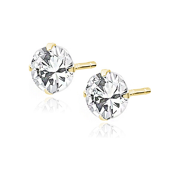 Olivie Strieborné náušnice 6mm GOLD 7549 44406405