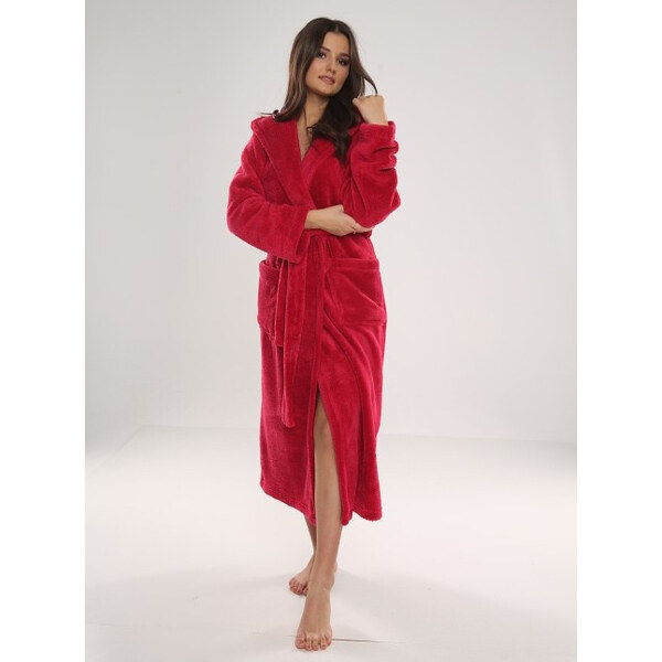 Dlhý dámsky župan DE LAFENSE 807 Kapucňa 60941482