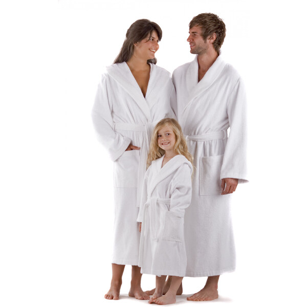 AKCE Unisex froté župan 2114 Sauna biely - Vestis 49792613