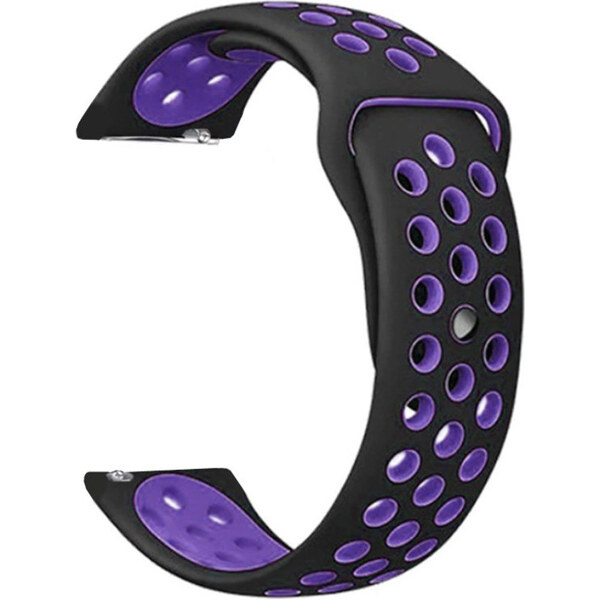 Madvell Športový silikónový remienok čierna s tmavo fialovou 20mm 44954729