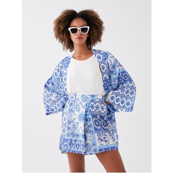 LC Waikiki Lcw Casual Dámske šortky s elastickým pásom a vzorom 50544330