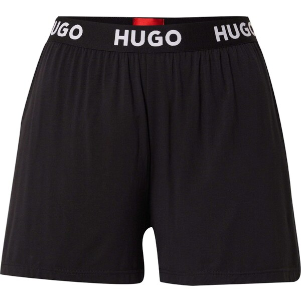 HUGO Pyžamové nohavice Unite čierna / biela 44446545
