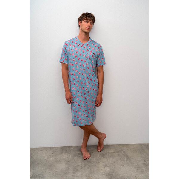 Vamp - Pohodlná pánska nočná košeľa 16614 - Vamp 31284629