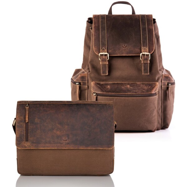 Paolo Peruzzi Pánsky batoh a taška ZUP-73-BR | hnedá ZUP-73-BR 44461116