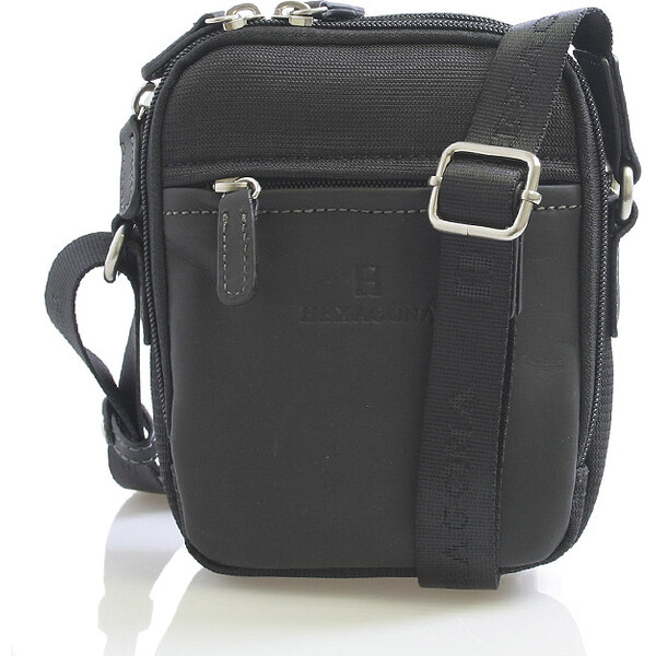 Čierna pánska taška cez plece Hexagona 291329 čierna 56863933