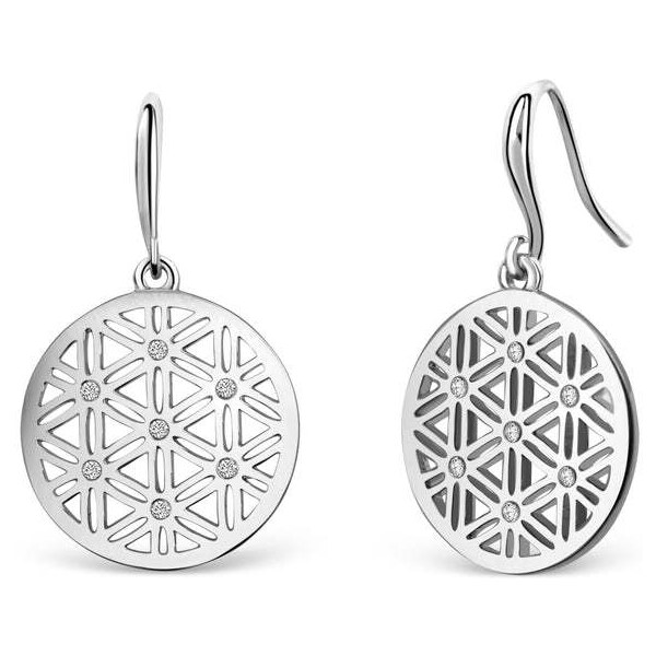 CRYSTalp Módne náušnice s kryštálmi Flower of Life 40086.CRY.R 66582824