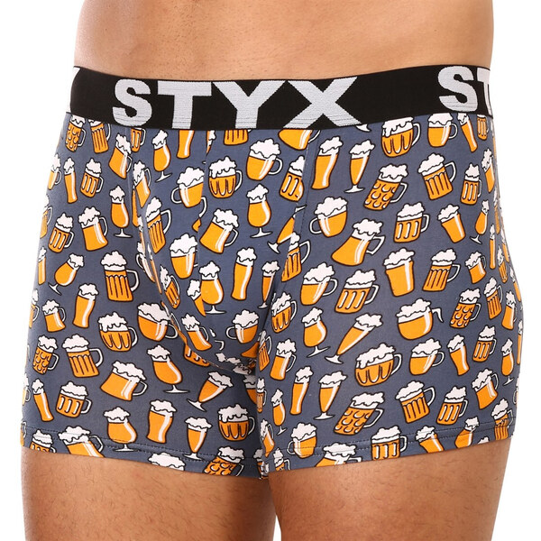 Pánske boxerky Styx long art športová guma pivo (U1357) 44479825