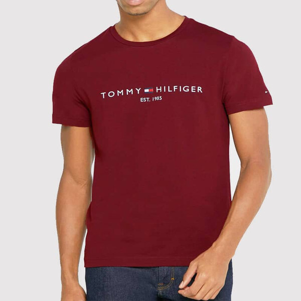 Pánské červené triko Tommy Hilfiger 22913 44747576