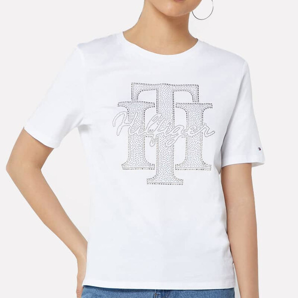Dámské bílé triko Tommy Hilfiger 22668 44747572
