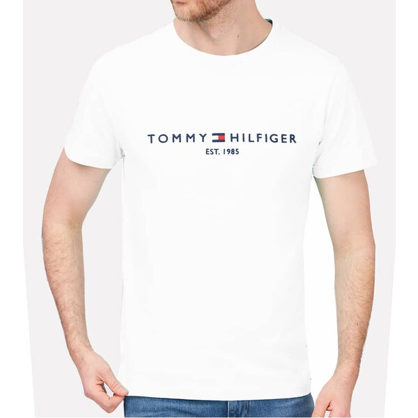 Pánské bílé triko Tommy Hilfiger 23116 44747577
