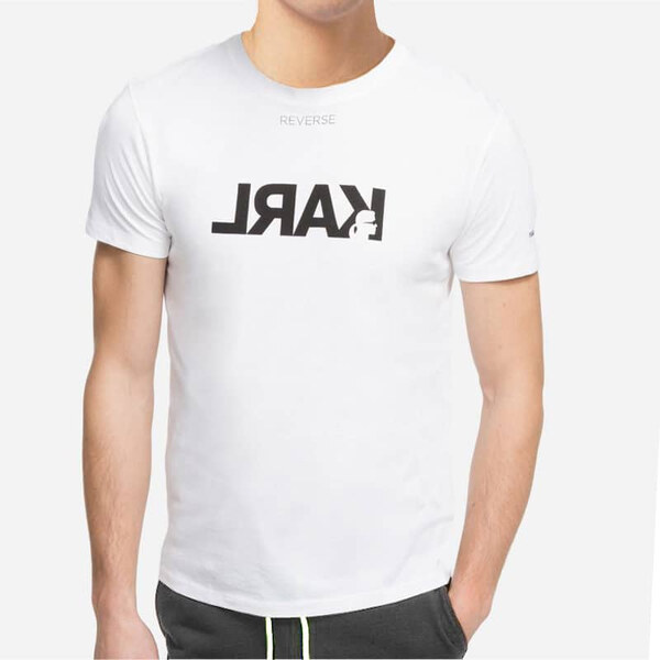 Pánské bílé triko Karl Lagerfeld 25220 44747607