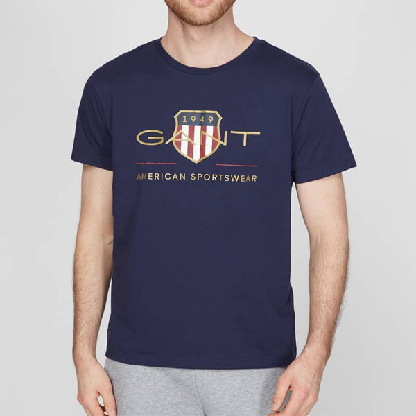 Pánské modré triko Gant 25494 44747612