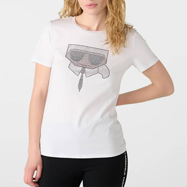 Dámské bílé triko Karl Lagerfeld 31223 44747648