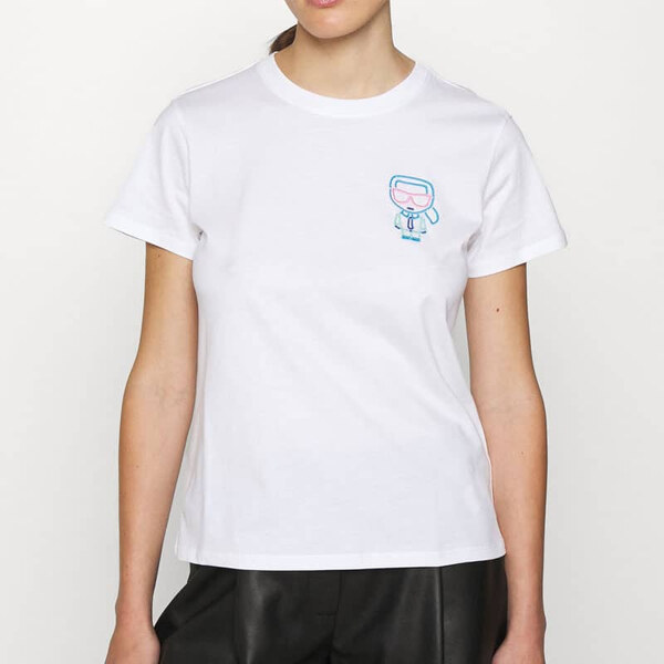 Dámské bílé triko Karl Lagerfeld 32524 44747655