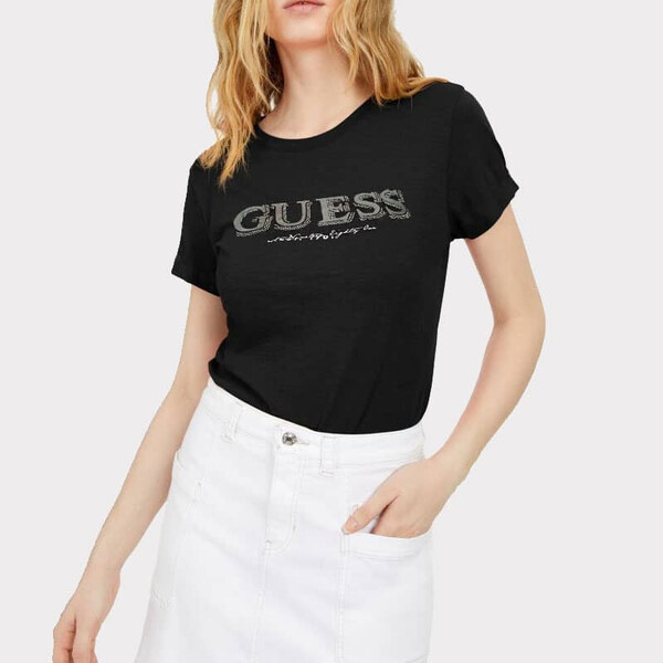 Dámské černé triko Guess 34137 44747674