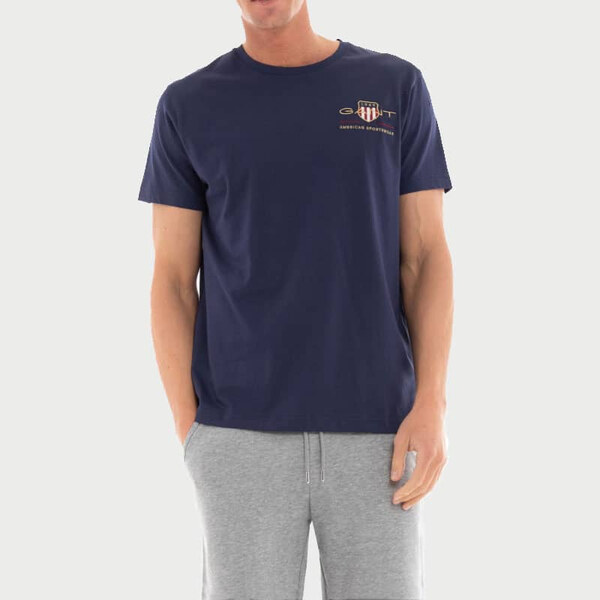 Pánské modré triko Gant 34049 44747671