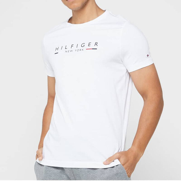 Pánské bílé triko Tommy Hilfiger 53724 44747718